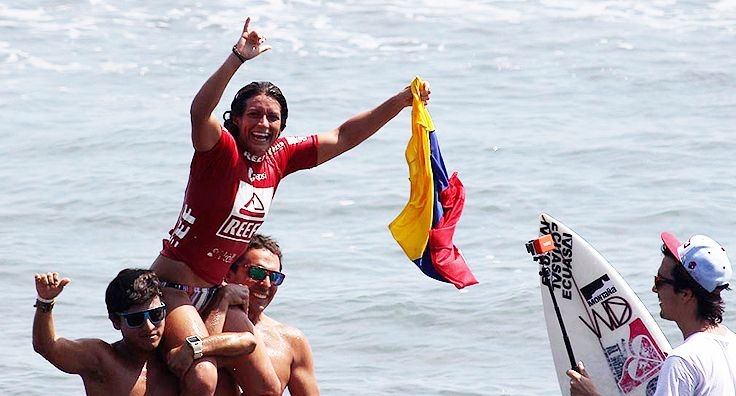 Mimi Barona es la nueva campeona latinoamericana de surf 2014